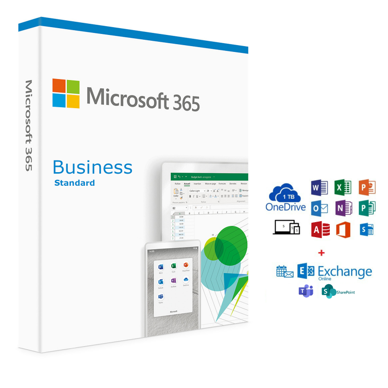 MS 365 Business Standard (Mensual/Usuario) con Soporte Partner